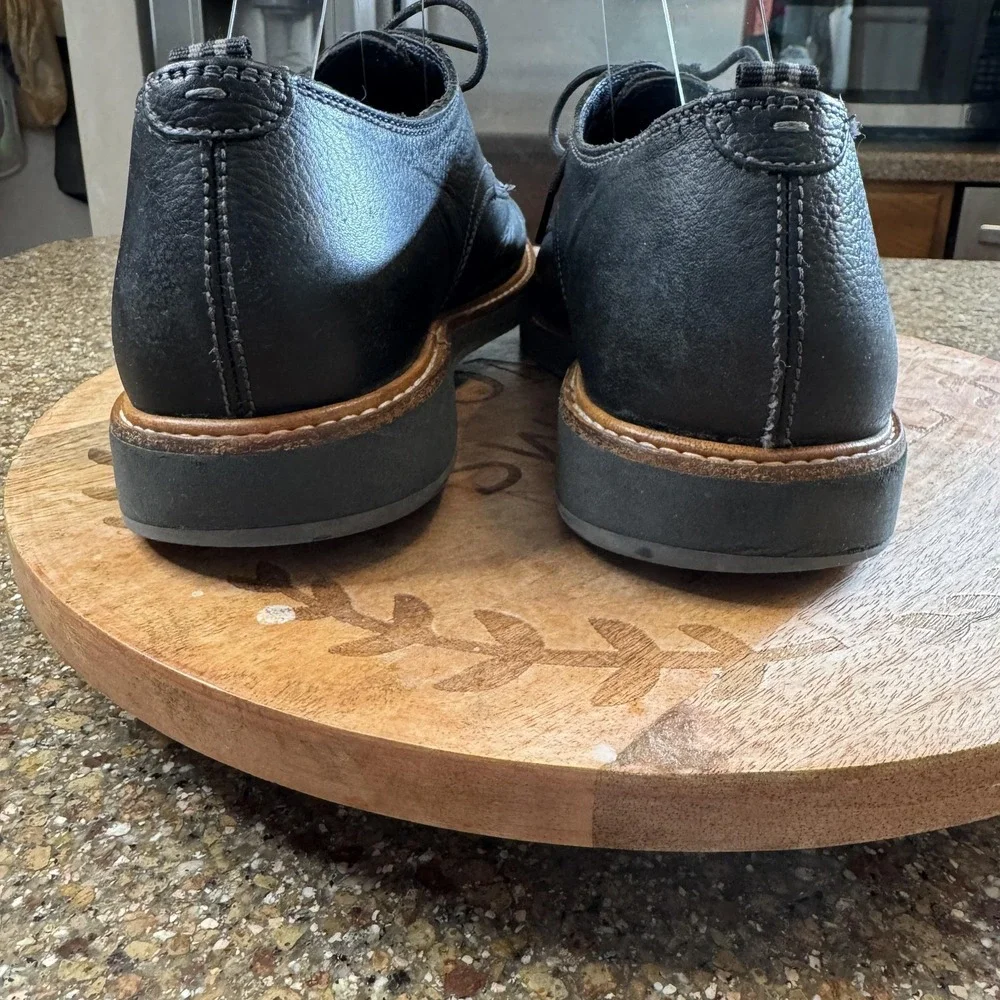 Cole Haan Oxford Shoes Mens 10.5 Black Leather Casual Lace Up Comfort C30690‎